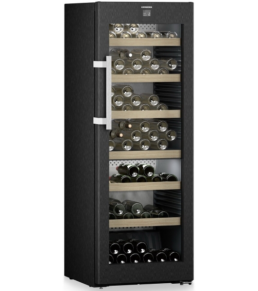 Винный шкаф Liebherr WPbsi 5052-20 001 черная нерж. сталь, 320 л, 2 отсека, 131 бут., класс A