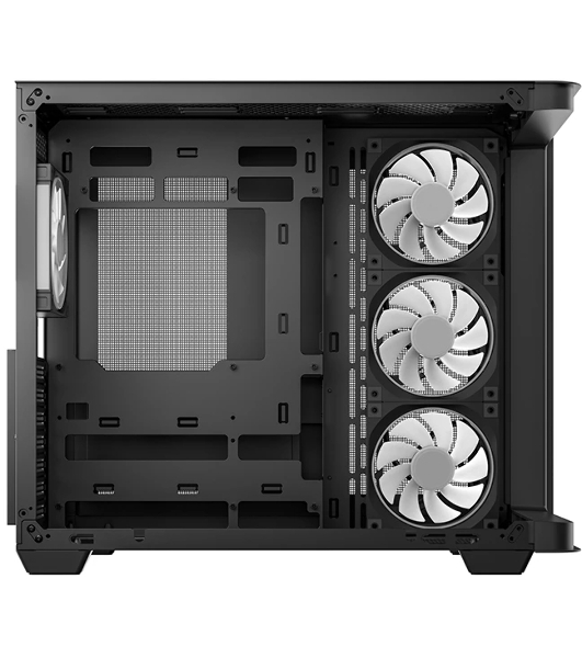 Корпус DeepCool CG530U 4F Black, Midi-Tower, чёрный, 4 x 120 мм