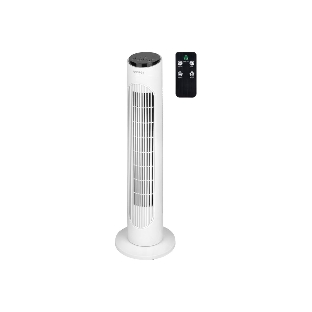 Вентилятор Energy EN-1664 TOWER белый/чёрный, напольный, 45 Вт, 3 скорости, колонный