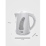 Электрочайник Blackton Bt KT1706P серый, 1.7 л, 2200 Вт, скрытый нагревательный элемент, фото2