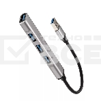 Переходник USB 3.0 -->USB3.0+3 USB2.0, Aluminum Shell, 0.2м Telecom <TA308U>, фото25