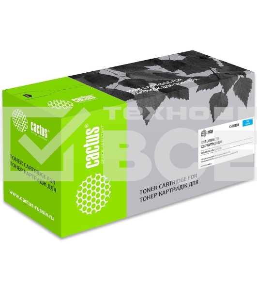 Картридж лазерный Cactus CS-TN221C голубой (21000стр.) для Konica Minolta bizhub C227/C287