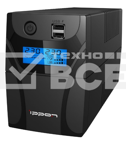 Источник бесперебойного питания Ippon Back Power Pro II Euro 650 360Вт 650ВА черный