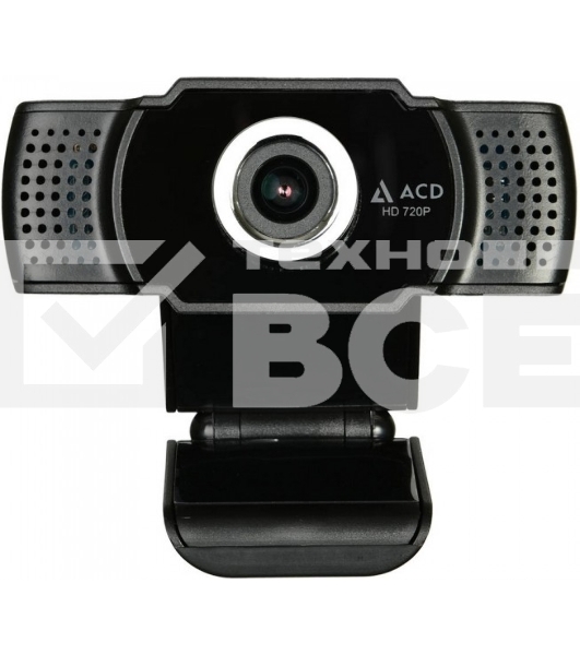 WEB Камера ACD-Vision UC400 CMOS 1.3МПикс, 1280x720p, 30к/с, микрофон встр., USB 2.0, шторка объектива, универс. крепление, черный корп.