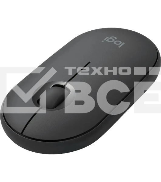 Мышь беспроводная Logitech Pebble M350 графитовый, 1000 dpi, радиоканал, Bluetooth, USB, кнопки - 3