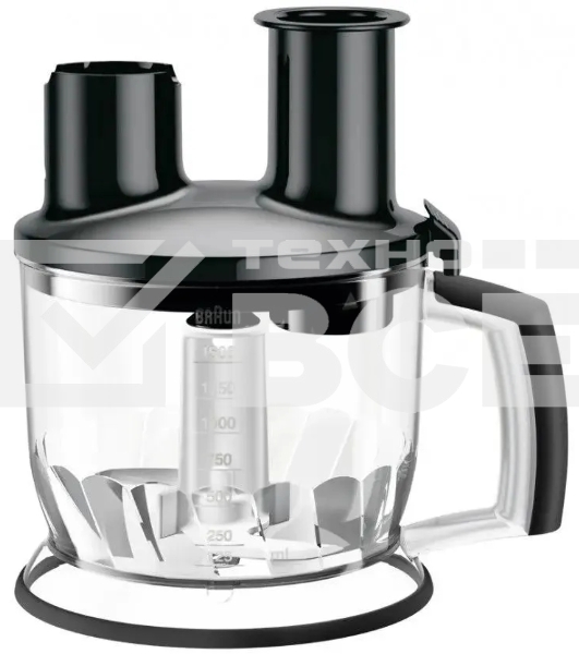 Блендер погружной Braun MQ7087X 850Вт черный/серебристый