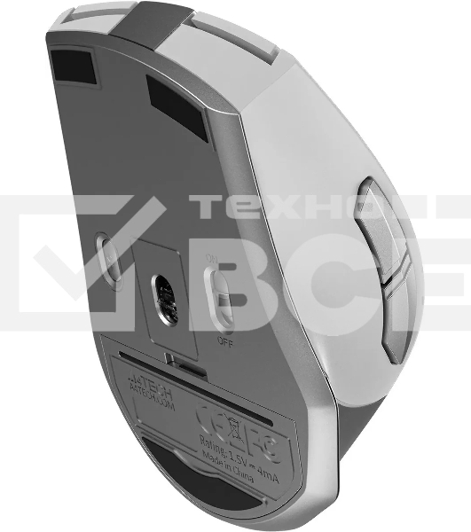 Мышь беспроводная A4Tech Fstyler FB35S белый/серый, 2000 dpi, радиоканал, Bluetooth, USB, кнопки - 5