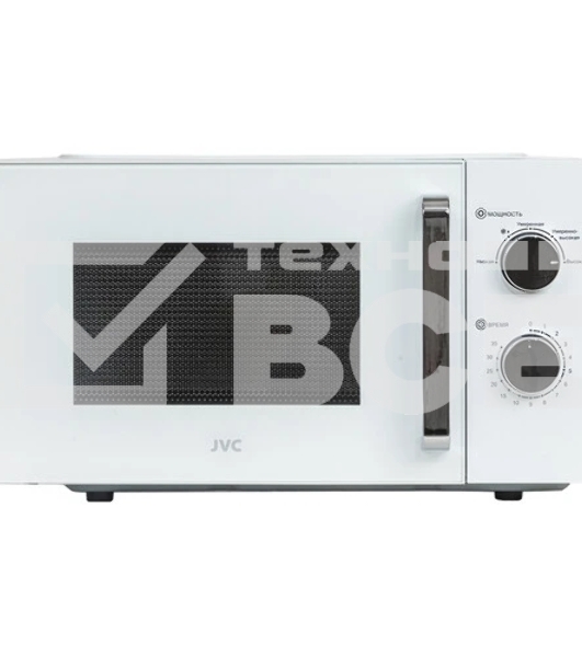 Микроволновая печь JVC JK-MW149M белый, 20 л, 700 Вт, переключатели - поворотный механизм