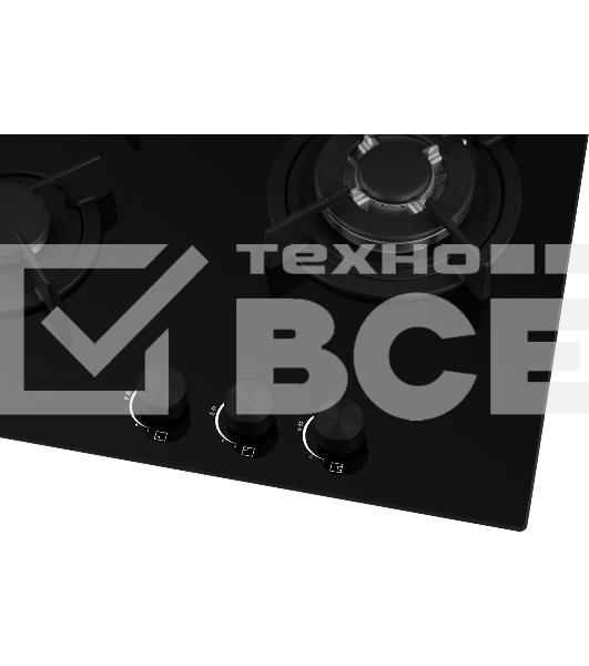 Газовая варочная поверхность Weissgauff HGG 631 BG