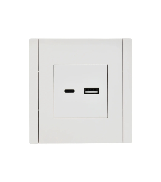 Розетка IEK FORTE&PIANO FP250 USB A+C 3,1А белый