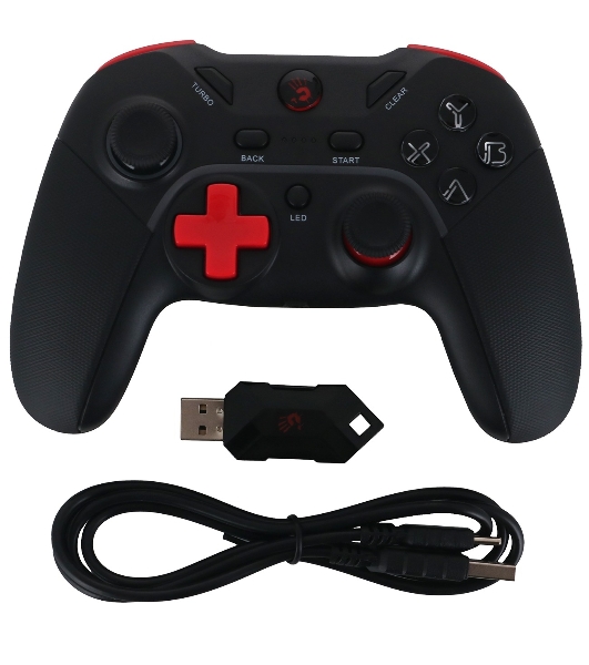 Геймпад A4Tech Bloody GPW70 Sports черный USB Беспроводной виброотдача обратная связь