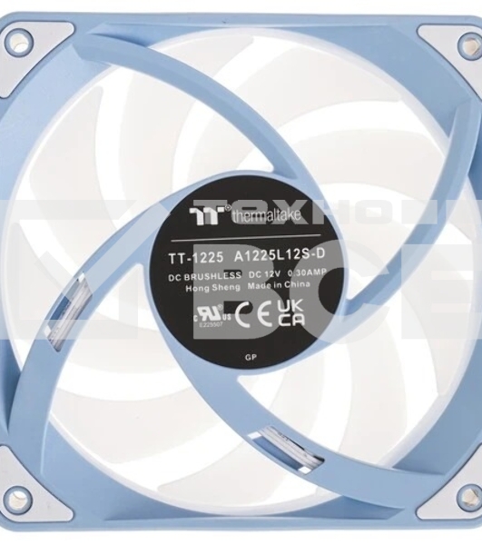 Комплект вентиляторов для корпуса Thermaltake CT120 EX Reverse ARGB Sync (3 шт.) голубой, 120 мм, 2000 об/мин, 31.2 дБ, 4 pin