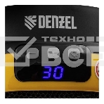 Тепловентилятор керамический Denzel DTFC-700 портативный, черный/желтый, 700 Вт, 10 м2, цифровой термостат, фото24