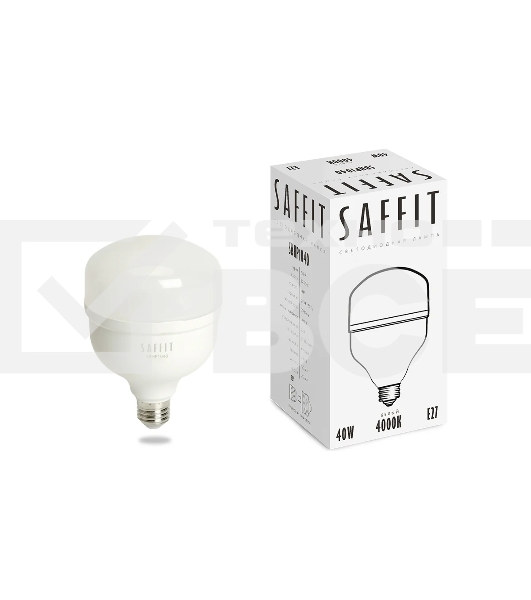 Лампа светодиодная SAFFIT SBHP1040 (55092) 40 вт E27 белый