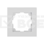 Рамка для розеток и выключателей Intro Accent 6-501-01 на 1 пост СУ белый Б0063724, фото 1