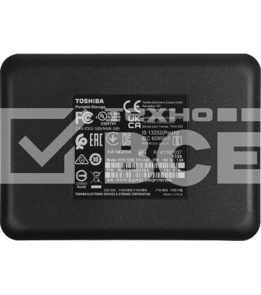 Жесткий диск Toshiba USB 3.0 2Tb HDTCA20EK3AA Canvio Advance 2.5