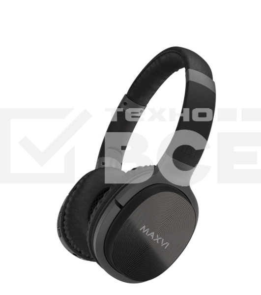Беспроводные полноразмерные наушники Maxvi MHF-203BT черные, Bluetooth 5.3\FM\MP3\300 мАч\микрофон