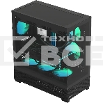 Компьютерный корпус Aerocool/Formula Crystal Z2 Plus FR черный без БП ATX 5x120мм 1xUSB 2.0 2xUSB 3.0 1xUSB3.1 audio bott PSU, фото4