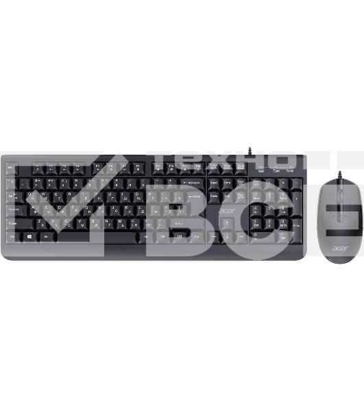 Комплект клавиатура+мышь Acer OCC400 проводной, USB, 2000 DPI, черный