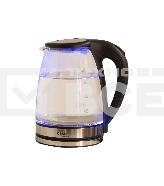 Чайник электрический Oasis K-8GS черный 2 л 2000 Вт