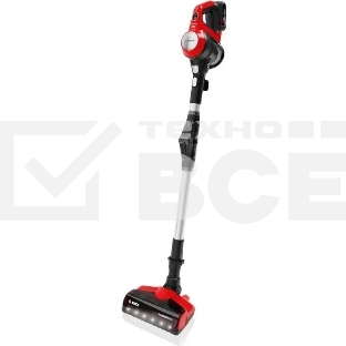 Пылесос вертикальный Bosch BCS711PET черный/красный, питание от аккумулятора, 18 Вт, уборка сухая, пылесборник контейнер 0.3 л