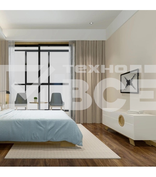 Кронштейн для телевизора Buro MF1 черный 13'-60' макс.25кг настенный поворот и наклон