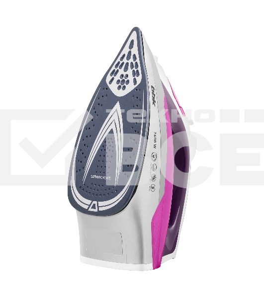 Утюг BBK ISE-2409 фиолетовый, 2400 Вт, 40 г/мин, 140 г/мин, 360 мл