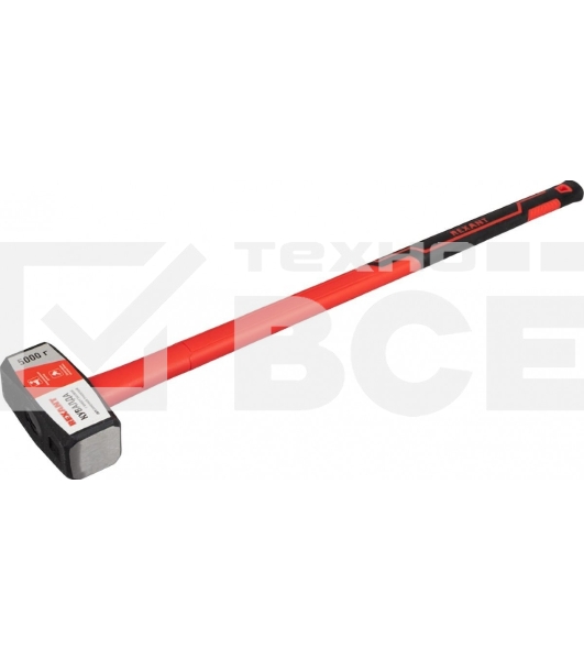 Кувалда Rexant 12-8135 с фибергласовой обрезиненной рукояткой, 5000 г