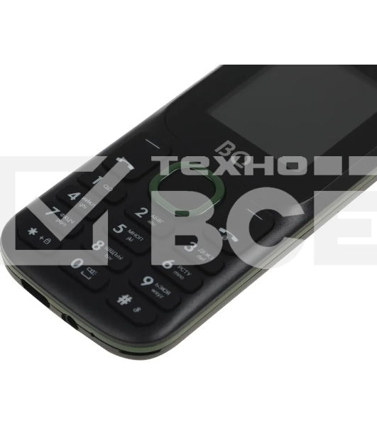 Мобильный телефон BQ 1848 Step+ черный/зеленый
