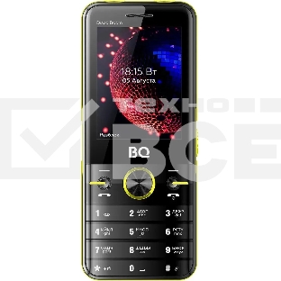 Мобильный телефон BQ 2842 Disco Boom желтый/черный