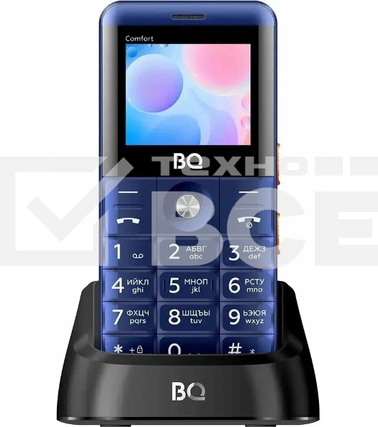 Мобильный телефон BQ 2006 Comfort синий/черный
