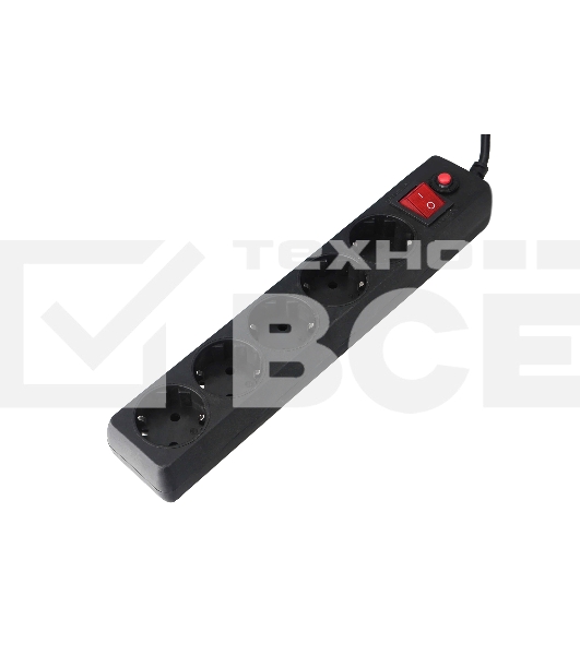 Сетевой фильтр Гарнизон EHLB-2 5р 10А 3м черный