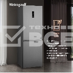 Холодильник Weissgauff WRK 185 Total NoFrost Inverter нержавеющая сталь двухкамерный 205/86л морозилка снизу, фото6
