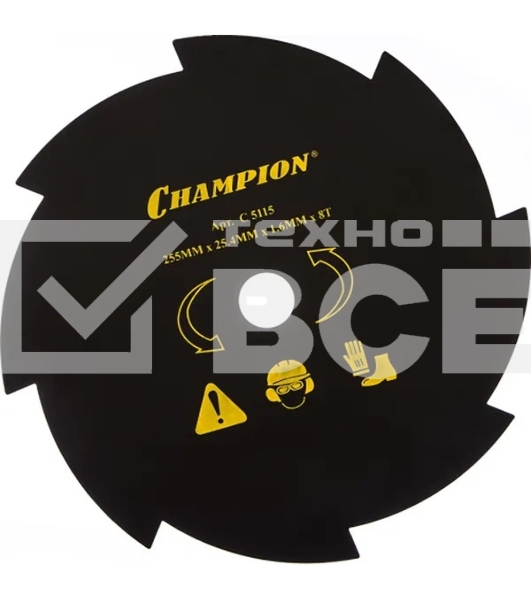 Нож для садовых триммеров Champion C5115 L=255мм