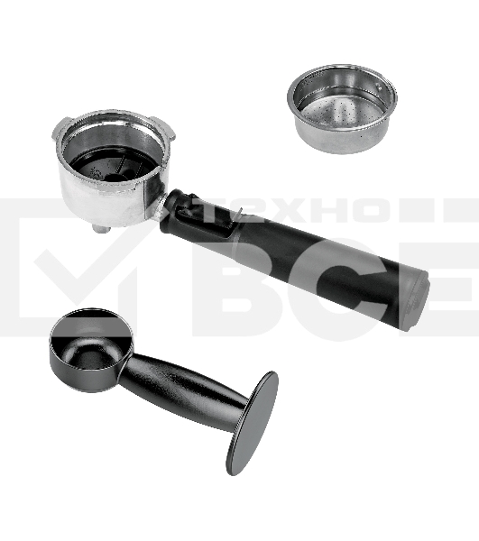 Кофеварка рожковая BBK BCM1500 черный/нержавеющая сталь, исп. кофе - молотый, 1.8 л, 1200 Вт, 20 бар