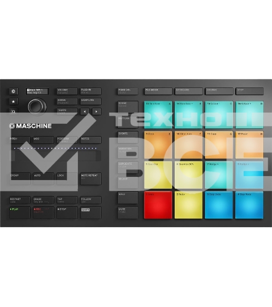 Контроллер MIDI Native Instruments Maschine Mikro Mk3 16 больших, чувствительных к силе нажатия пэдов, ПО Maschine
