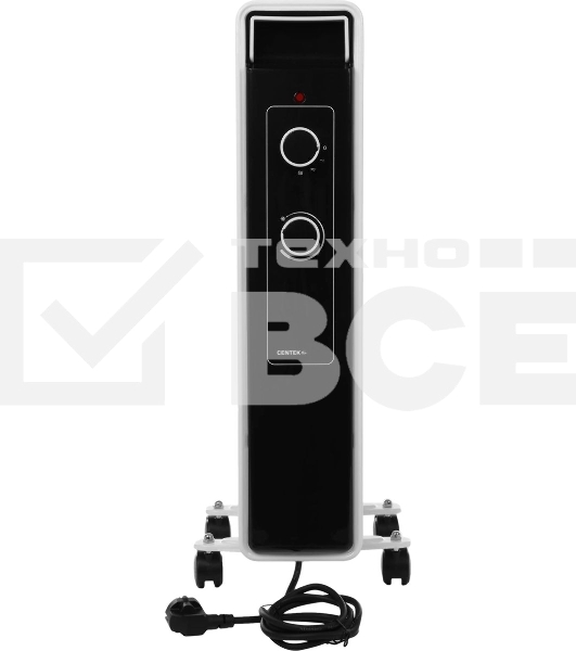 Масляный обогреватель Centek CT-6222-7 (7 секций) белый, 600/900/1500 Вт, 15 м2, 3 режима, термостат