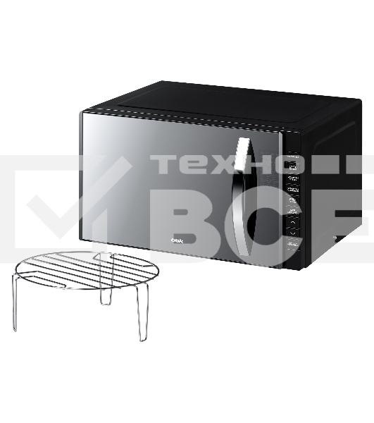 Микроволновая печь BBK 23MWG-850T/B-M черный, 23 л, 800 Вт, кнопки
