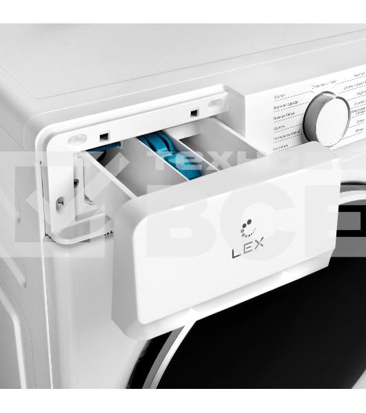 Стиральная машина LEX LWM12812WID (CHKO100016) белый, загрузка фронтальная 8 кг, 1200 об/мин., класс: А++