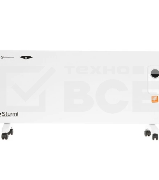 Конвектор Sturm! CH2000D, белый, 2000 Вт, 25 м2, дисплей, электронный термостат