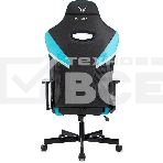 Кресло игровое Knight Thunder 5X черный/голубой эко.кожа крестов. металл, фото28