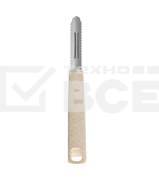 Овощечистка LARA LR07-35 с зазубренным, вертикальным лезвием, нерж. сталь, волокно рисового дерева