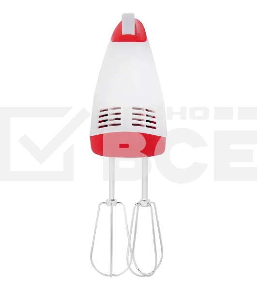 Миксер ручной Starwind SHM-251 250Вт белый/коралловый