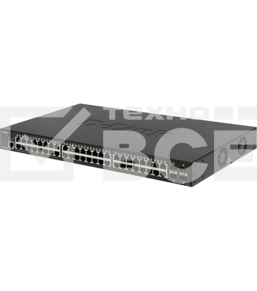 Коммутатор управляемый PoE L2 48 портов 10/100/1000 Мб/с, 4хSFP+, 370 Вт