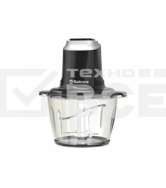 Чоппер Sakura SA-6261BK 1.2 л 500Вт стекл 4 ножа