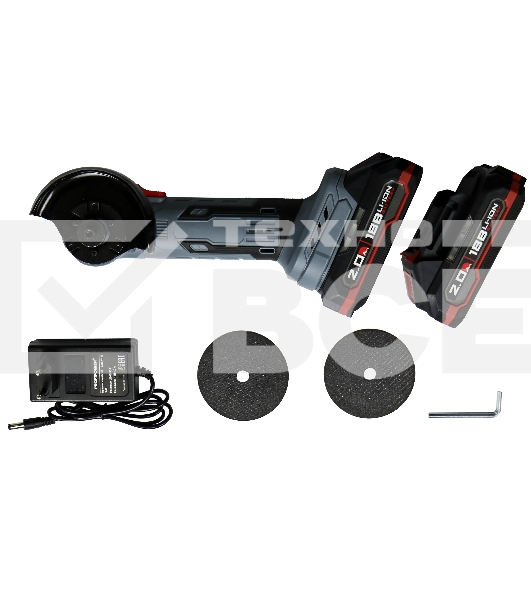 Угловая шлифовальная машина аккумуляторная бесщеточная МИНИ УШМ ProfiPower DGA-18B (18В, 76мм, Li-ion-2шт, 2.0А·ч, 0-20000об/мин, З/У,в кейсе) E0240