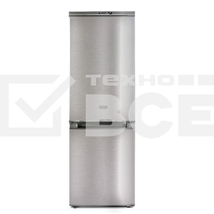 Холодильник Бирюса C418 серебристый металлопласт двухкамерный 125/55л морозилка снизу