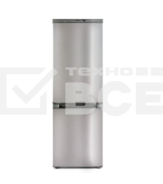 Холодильник Бирюса C418 серебристый металлопласт двухкамерный 125/55л морозилка снизу