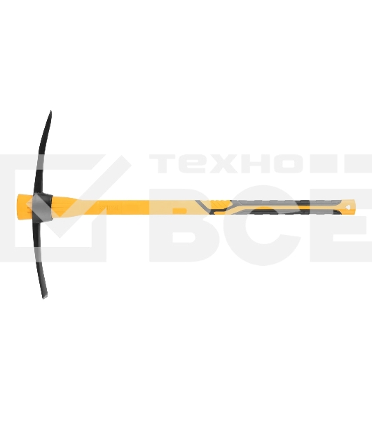 Кирка Denzel 1500 г, узкая, фиберглассовая обрезиненная рукоятка 900 мм