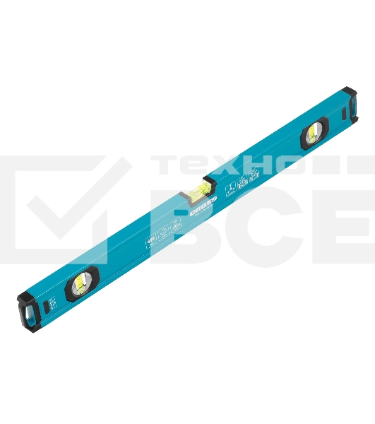 Уровень Gross 33651 алюминиевый, магнит., фрезерованный, 3 глазка, 0,5 мм/м, 600 мм